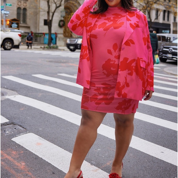 Rebdolls Denise Floral Print Oversized Blazer and Dress 2X 18/20 - Picture 4 of 5